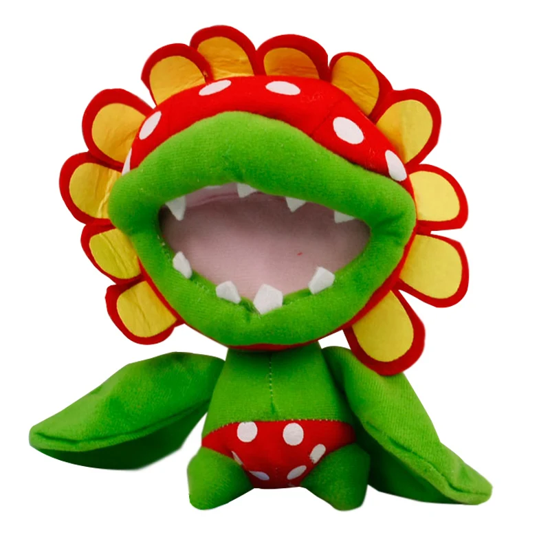19 см супер Petey Piranha тело цветок плюшевые мягкие классические игрушки аниме