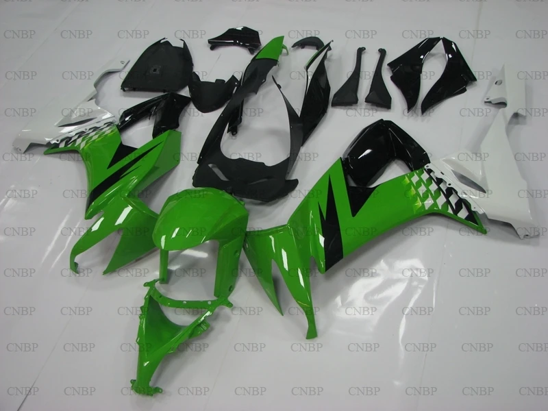 

Ninja ZX 10r 2008 - 2010 Full Body Kits ZX-10r 2008 Body Kits Ninja ZX 10r 08 09 Green Black White Motorcycle Fairing