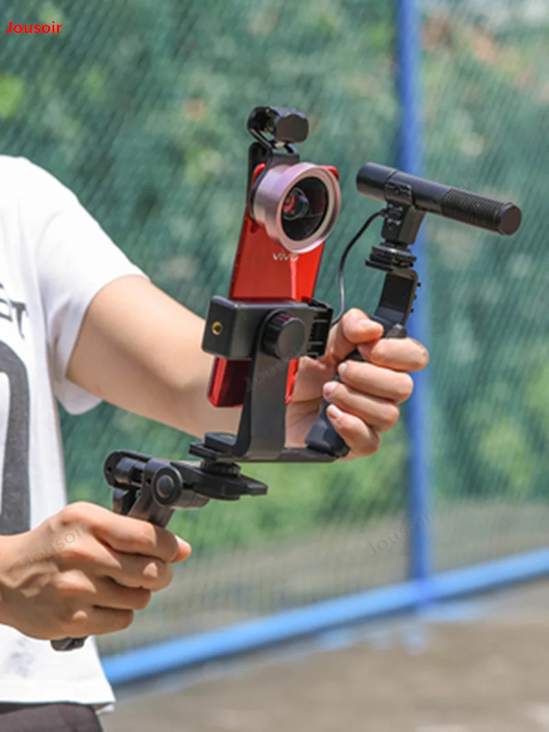 

L-type photo bracket mobile phone interview video recording rack Micro film shooting bracket metal camera stable Shelf CD50 T03