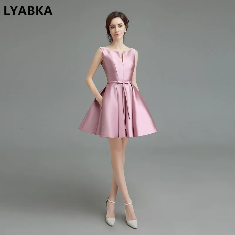 Платье для выпускного вечера es Vestidos De gala платье новый стиль совок шеи розовый