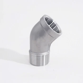 

1/2" 3/4" 1" BSP Female To Male Thread 304 Stainless Steel 45 Degree Elbow Pipe Fitting Connector Adapter Coupler