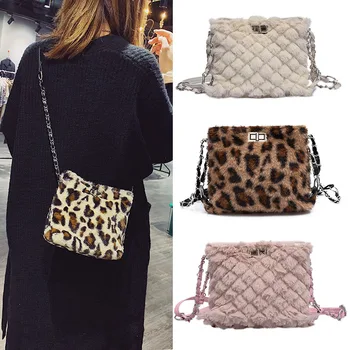 

1 Pcs Women Lady Shoulder Crossbody Bag Plush Fashion For Mobile Phone Money Cards Best Sale-WT