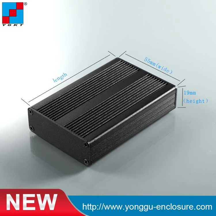 

aluminum enclosure supply for instrument case 55*19-80mm (WxH-D)