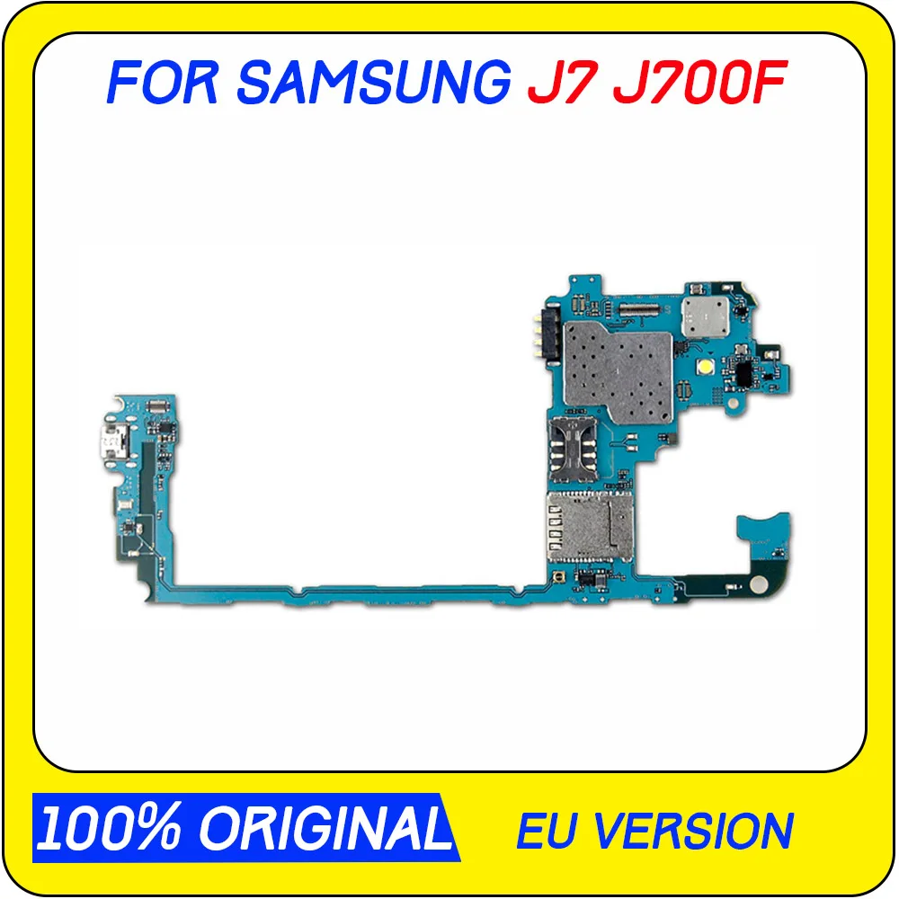 Оригинальная разблокированная материнская плата для Samsung Galaxy J7 J700F с полным