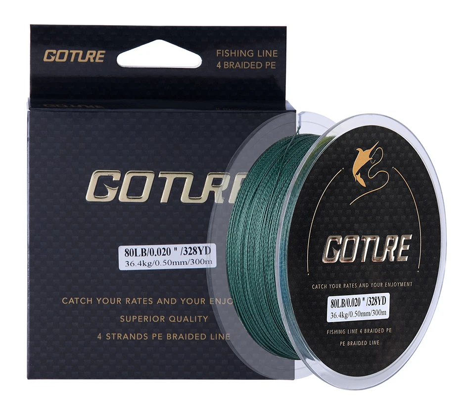 Goture 300м/328yrd леска плетеная леска 8LB-80LB 0,07-0,5мм прочная PE Multifilament леска Карп Рыболовный шнур веревка леска зимняя рыболовная