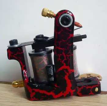 

10Pcs/lot Pro Casting Iron Tattoo Machine 10 Wraps coil stainless steel Tattoos Body Art Gun Coil Machine LPC-ITM-7023-11K