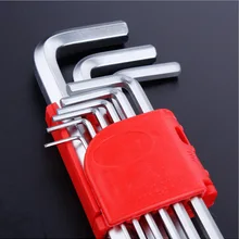 Высокое качество удлинить 9 шт./компл. хром-ванадиевая сталь Внутренний шесть угол динамометрический ключ