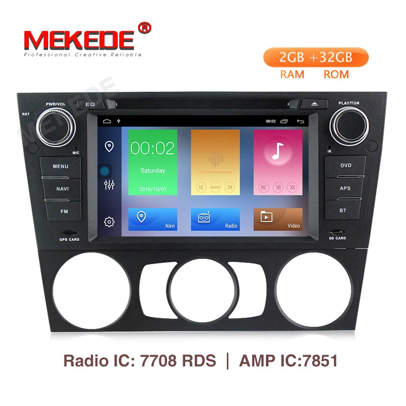 

MEKEDE Android 9.1 Car multimedia GPS radio stereo Player for BMW E90 E91 E92 With Radio RDS USB WIFI BT 2G RAM 32G ROM