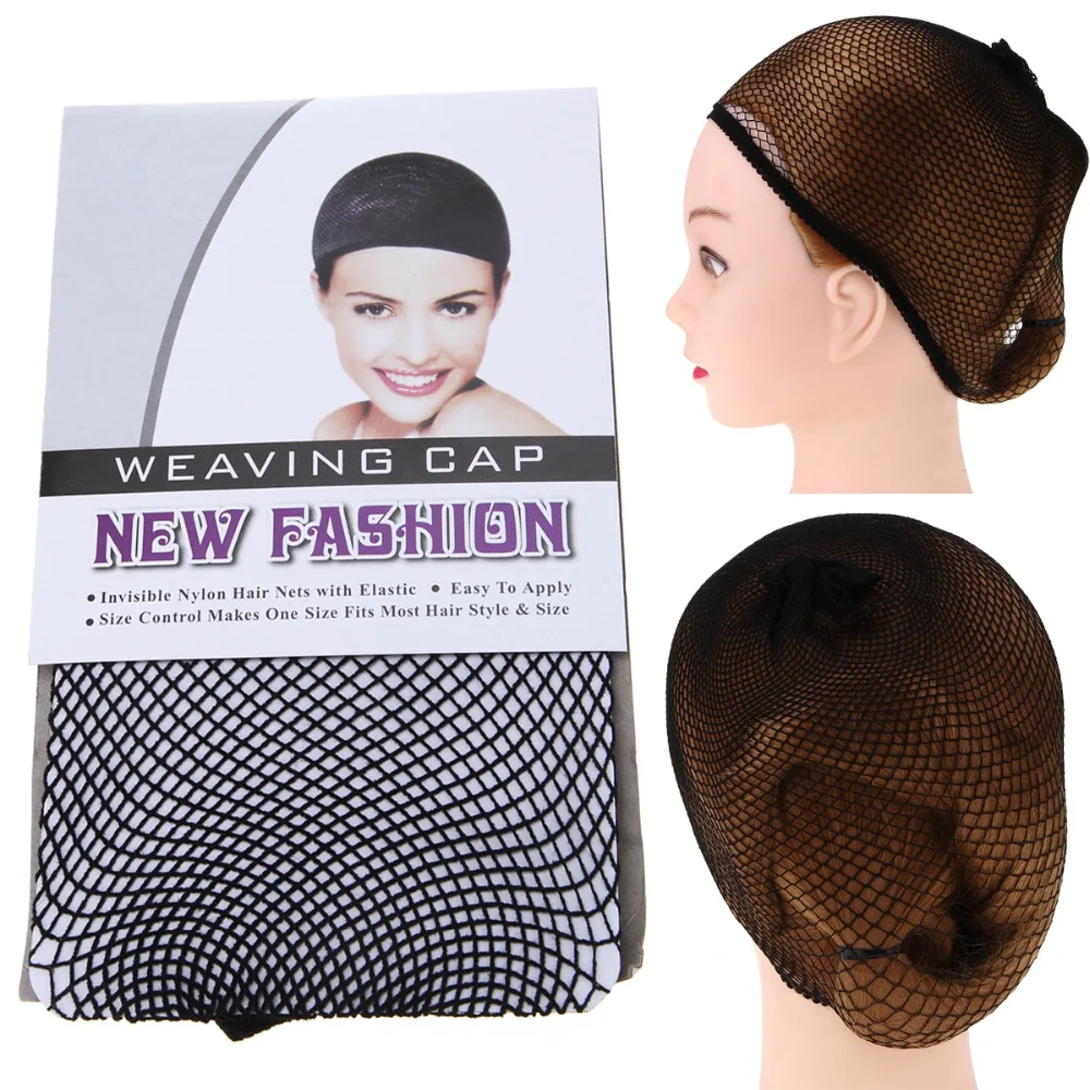 Pro Salon Stretchable Weaving Wig Cap Elastic Stocking Hair Nets Wigs