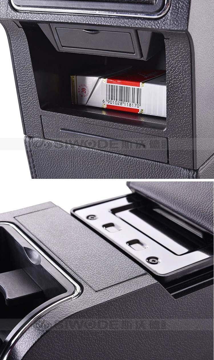 Бесплатный удар деревянный pu кожаный Специальный автомобильный подлокотник коробка с 4 USB отверстие для VolkswagenGolf 6 Многофункциональный Автомобильный Ручной ящик
