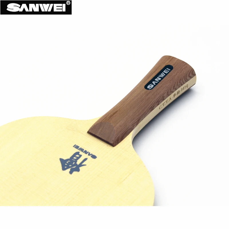 SANWEI ракетка для настольного тенниса H10 HINOKI, 1 слой, высокий стандарт, твердая ракетка для пинг понга, весло для тенниса, tenis de mesa