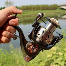 Горячая, высокое качество, самая дешевая спиннинговая катушка, Рыболовная катушка, серия 1000-9000, Предварительная загрузка, спиннинговое колесо, шариковый подшипник, катушки