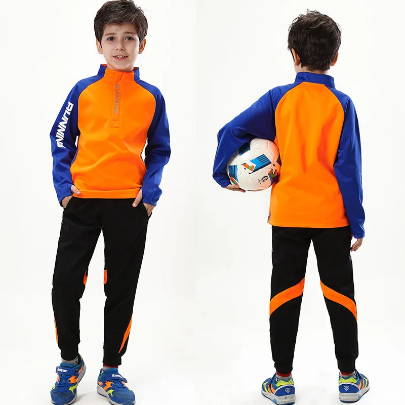 

Onedoyee New Children Men Soccer Sets Long Sleeve Football Training Suits for Kids Sports Tracksuit Men Football Soccer Jerseys