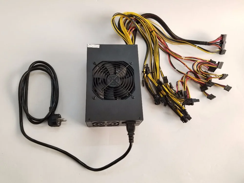 YUNHUI Eth miner источник питания 1800W 12V 150A выход. Включая Разъемы SATA 4P 6P 8P 24P использовать для RX470 RX480 RX570 6 GPU