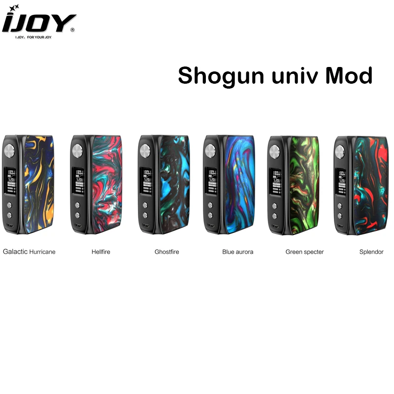 Оригинал IJOY Shogun Univ Mod 180 Вт POWER POD Box MOD Vape поддержка Катана SUBOHM танк электронная