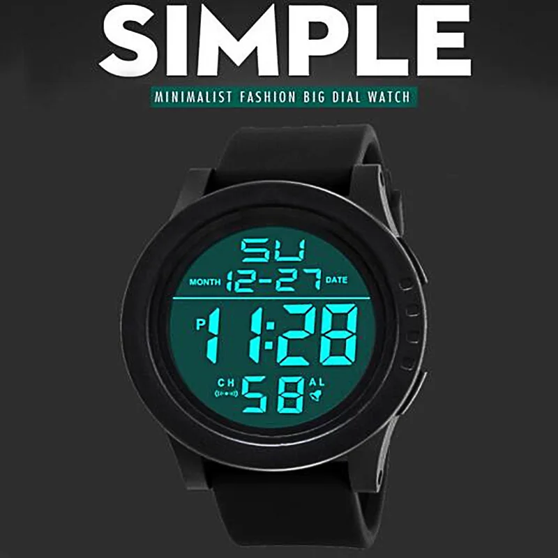 

Luxury Sports Watch Men Analog Digital Military Silicone Army Sport LED Horloges Wrist Watches Men Relogio Masculino for Gifts