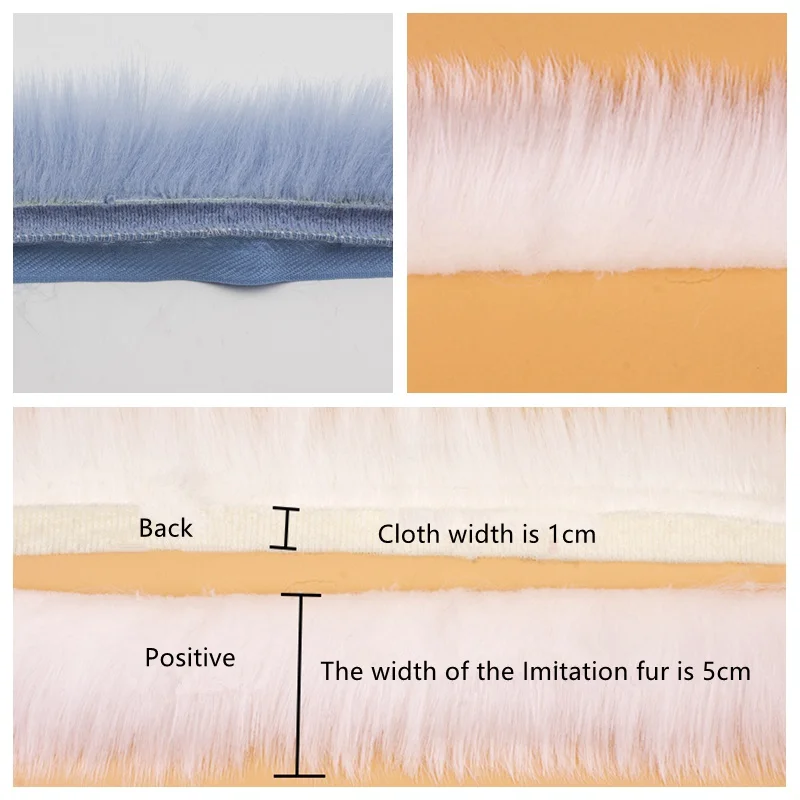 

1 Yard Artificial Fur Tapes Fluffy Trimming Sewing Costume Crafts DIY Apparel Sewing Supplies For Clothes Cap KYY8214