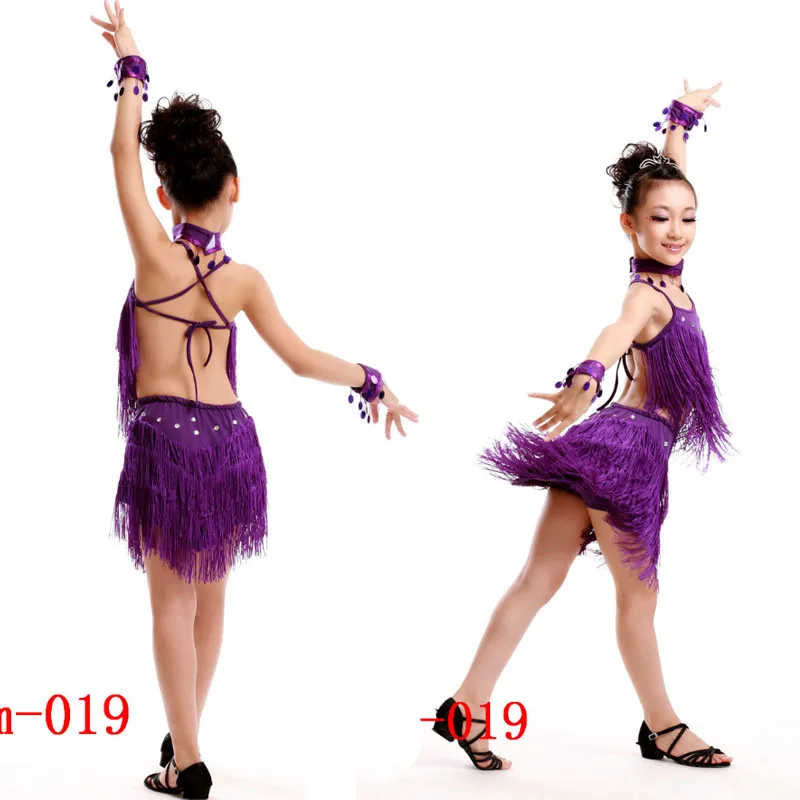 Детское платье для латинских танцев с блестками; Одежда для девочек; одежда для сальсы; танцевальный костюм с кисточками; детское платье для танцев на коньках; костюмы для гимнастики