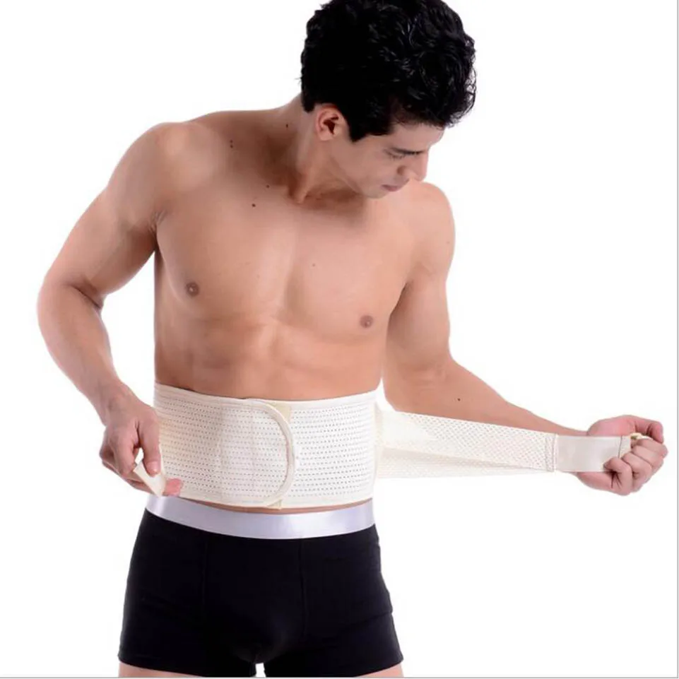Опора поясничной скобки для мужчин, обертывание на спине, эластичный пояс, боль в спине, облегчение спины, Поддержка здоровья, медицинские товары, размер s, m, l, xl - Цвет: skin