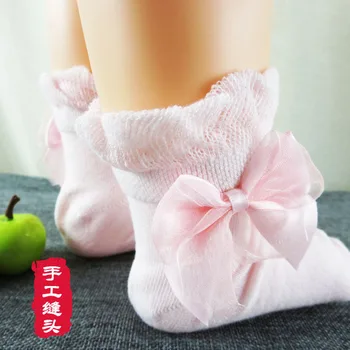 

Manufacturers wholesale new autumn and winter children cotton socks, baby socks, lovely girls bow princess socks