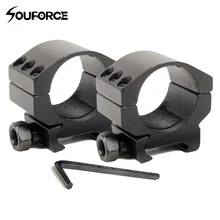 2 шт./компл. 30 мм низкий профиль крепление кольцо fit 20 мм Вивер Пикатинни прицела Heavy Duty 6 болты для Охота Аксессуар