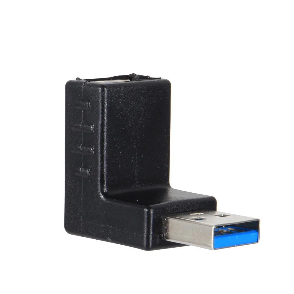 Горячая продажа USB 3 0 адаптер Папа мама расширение 90 градусов правый угол вилка с