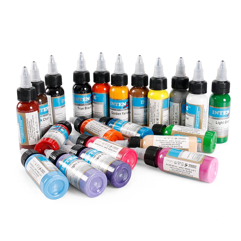 21 farbe Set Tattoo Tinte Pigmento Microblading Permanent Make-Up Kunst Boay Farbe Farbe Kosmetische Tattoo Farbe Für Schönheit Körper Kunst