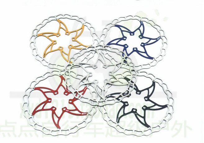 

1pcs Taiwan ASHIMA ultralight colorful mountain Road bike bicycle Disc Brake Pad stainless steel nails bike parts rotor 160MM