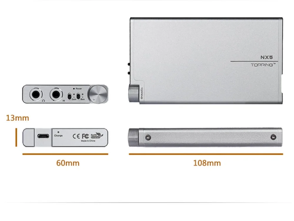 Topping NX5 портативный усилитель для наушников с AD8610 и чипом BUF634 Hifi аудио усилитель