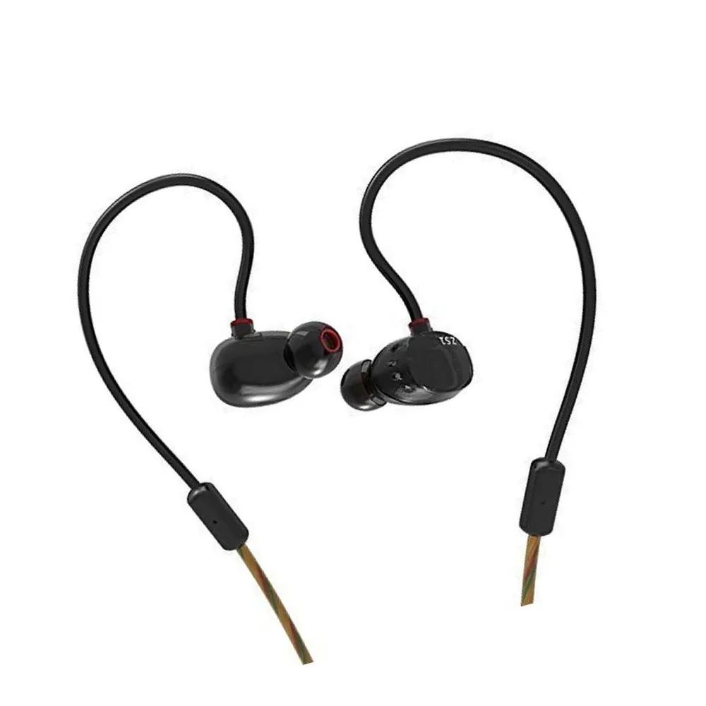 Плотным верхним ворсом KZ ZS1 наушник динамический In ear Hi Fi наушники шумоподавление