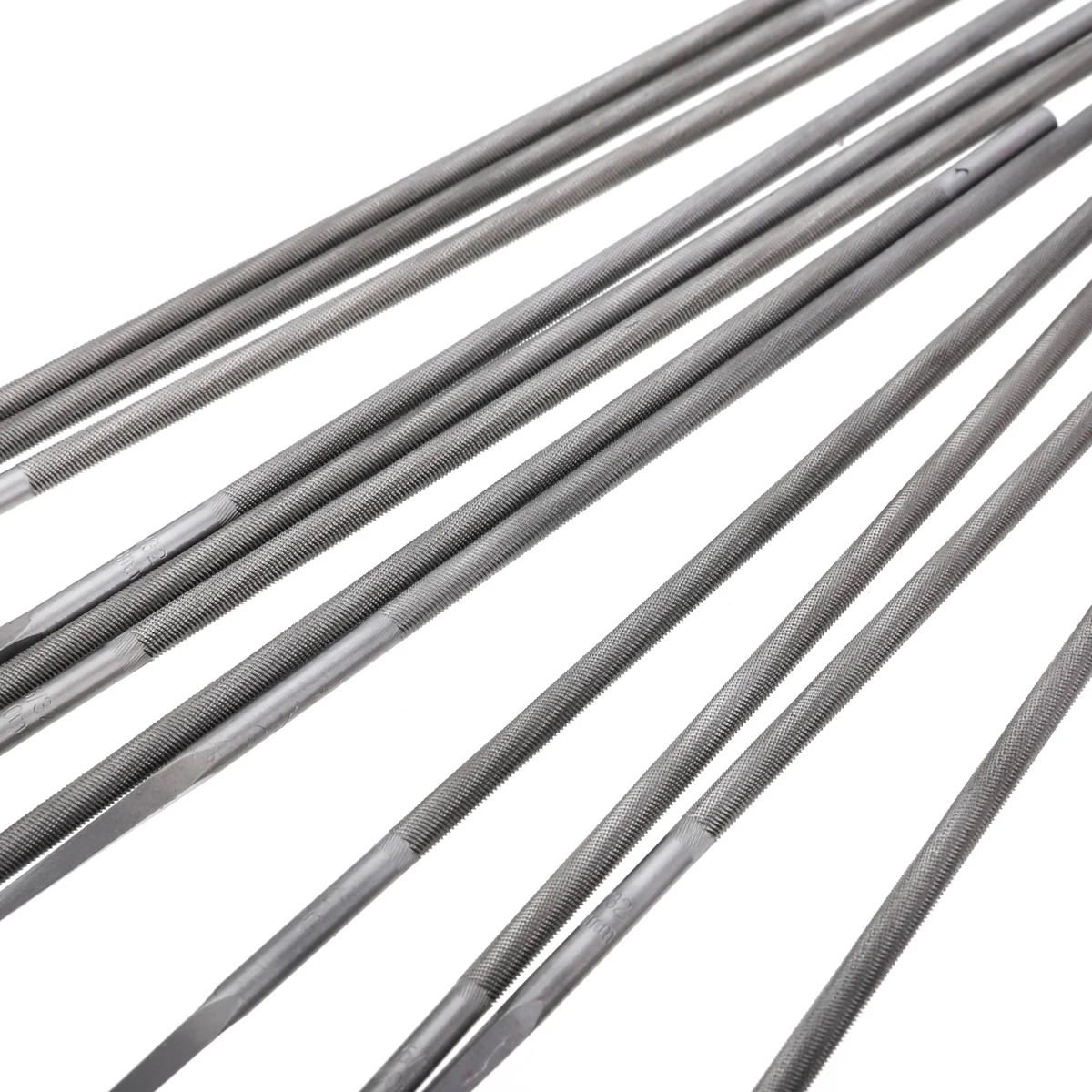 12Pcs 5/32'' Round Chainsaw File For Sharpening Chainsaw Chains Sharpening Chain saws Woodworking Chain Saw File