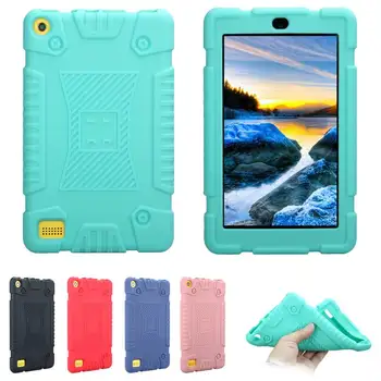 

Shockproof Silicone Soft Back Case for Amazon Kindle Fire 7 2018 Tablet PC Protective Back Cover for Amazon kindle fire 7 inch