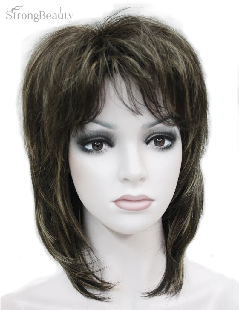 

Strong Beauty Synthetic Medium Length Body Wave Wigs Women's Capless Wig