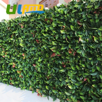 

ULAND Artificial Boxwood Panels 6pcs 50x50cm Artificial Plants Mats Decorative Boxwood Hedge Plastic Fence For Garden Balcony
