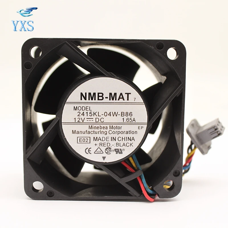 

2415KL-04W-B86 1.65A DC 12V 10075RPM 6cm 6038 60*60*38mm Dual Ball Server Cooling Fans