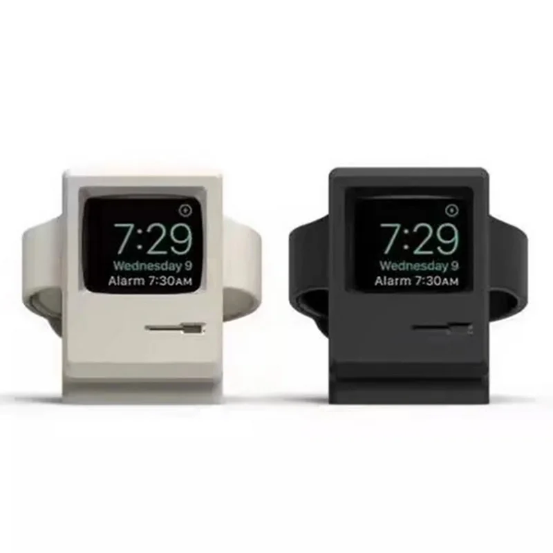 

Vintage Charger Dock for iwatch 4/3/2/1 Rubber Wireless Charging Cord Holder Dock for apple Smart Watch 38/40/42/44mm