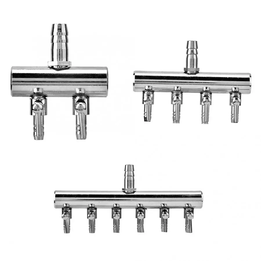 

Stainless Steel Aquarium Fish Tank Air Flow 8mm Turn to 4mm Splitter Control Valve Aquarium Air Pump