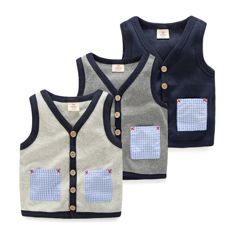 Child casual vest 2017 autumn male child children's clothing vest baby