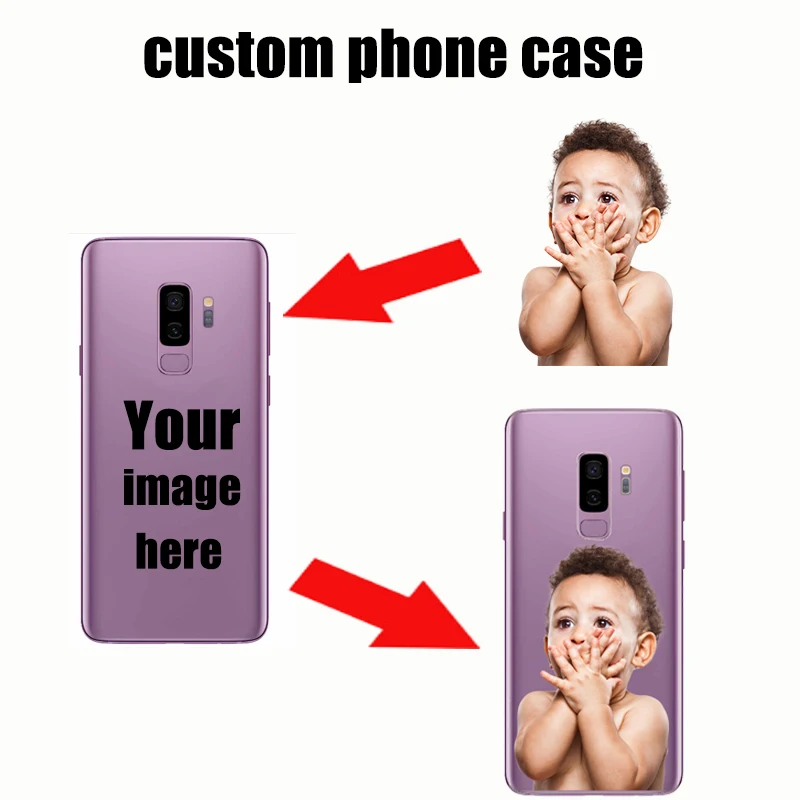

DIY Photo Soft Clear Name Cover Custom Design Phone Case Printed Coque For iPhone 6 6s 8 7 plus X 5 5s SE XR XS MAX
