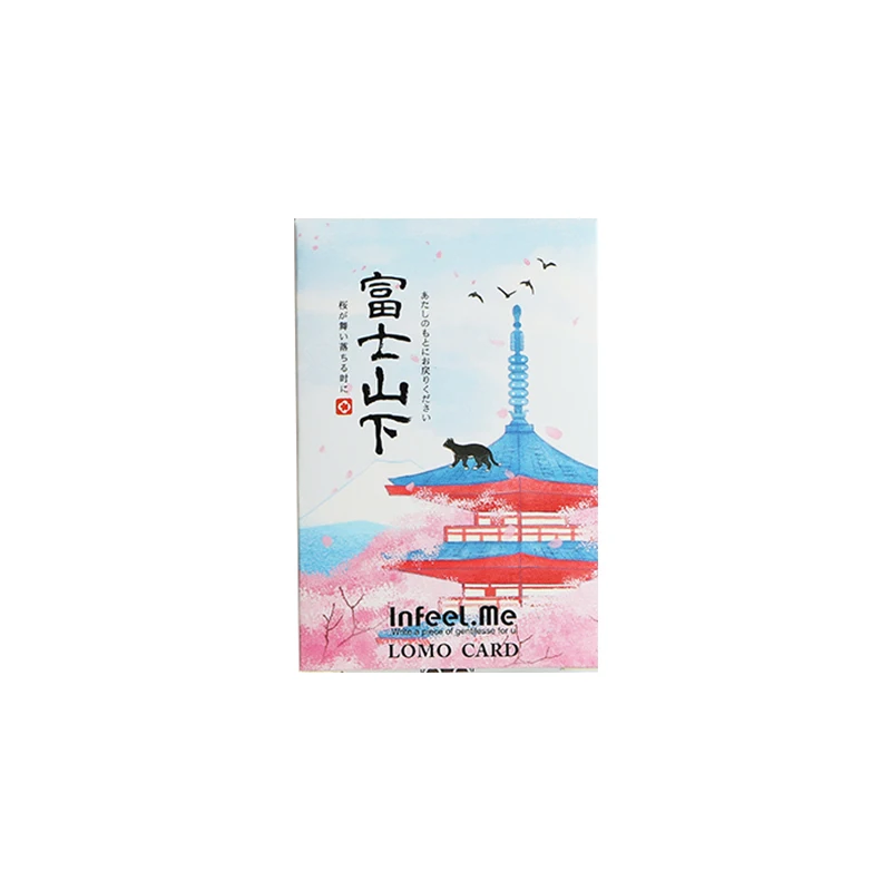 28 шт./кор. японская Гора Фудзи мини ломо открытка День Святого Валентина Новогодняя открытка красивая открытка на день рождения Подарочная открытка