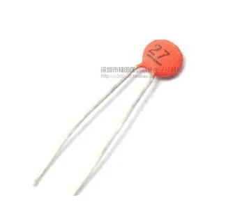 

200 PCS 27pF/50V DIP-2 Ceramic disc capacitors 50V 27pF (20PF 22PF 25PF 30PF 33PF 39PF 47PF
