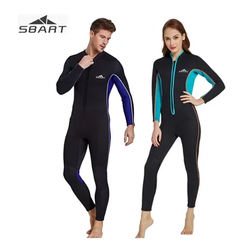 

Sbart 3mm Men Women One-piece Wetsuit Couples Lovers Front Zip Jumpsuit for Scuba Dive Surfing Snorkeling Swimming