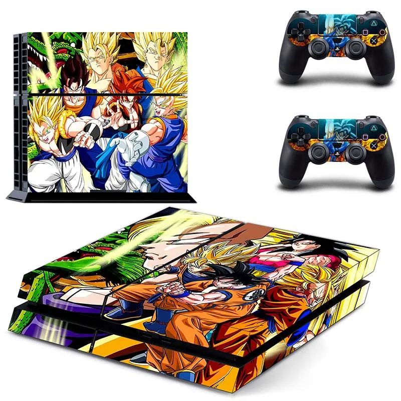 Для PS4 Dragon Ball для игровой станции 4 консоли с 2 шт. контроллер виниловые наклейки на кожу для ps4 Наклейка Обложка игровые аксессуары