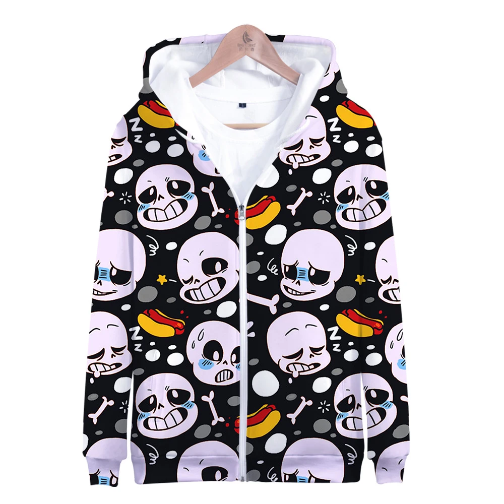 Толстовка Undertale Sans для мужчин и женщин осенне зимний пуловер с 3D принтом в стиле