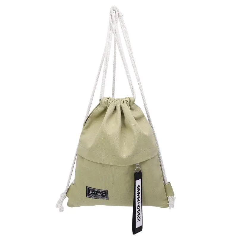 Cinch Sack холст хранения школьная сумка с кулиской для спортзала пакет рюкзак сумка 29x35 см
