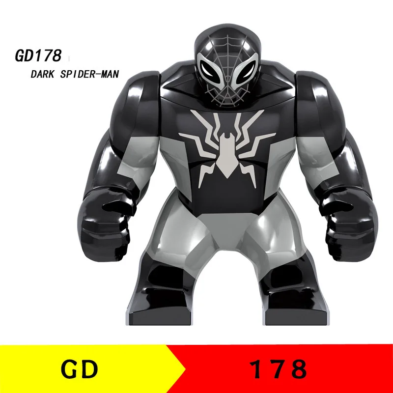 

Big Size Single Sale Compatible LegoINGlys Super Hero Marvel Avengers Figures Spider Man Batman Building Blocks Toys Baby Gifts
