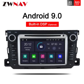 

4G+64GB Android 9.0 Car GPS Navigation System Stereo Media Auto Radio for Mercedes/Benz Smart Fortwo 2012-2016 BT wifi head unit