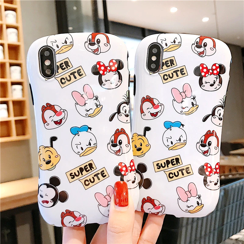 Lovely Donald Duck Mickey Mouse Cartooon Apple Case TPU Silicone Anti-Fall Fitted Cover For Iphone 6 7 8 S Plus X XR XS XSMAX |