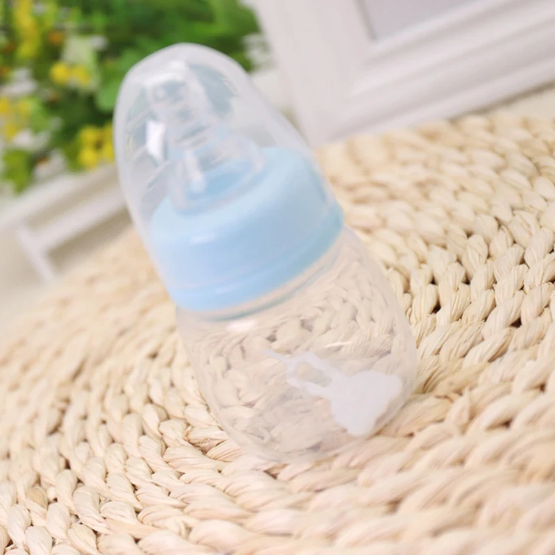 Молочный фруктовый сок для кормления новорожденных и младенцев, стандартная силиконовая соска, бутылка для напитков - Цвет: BL