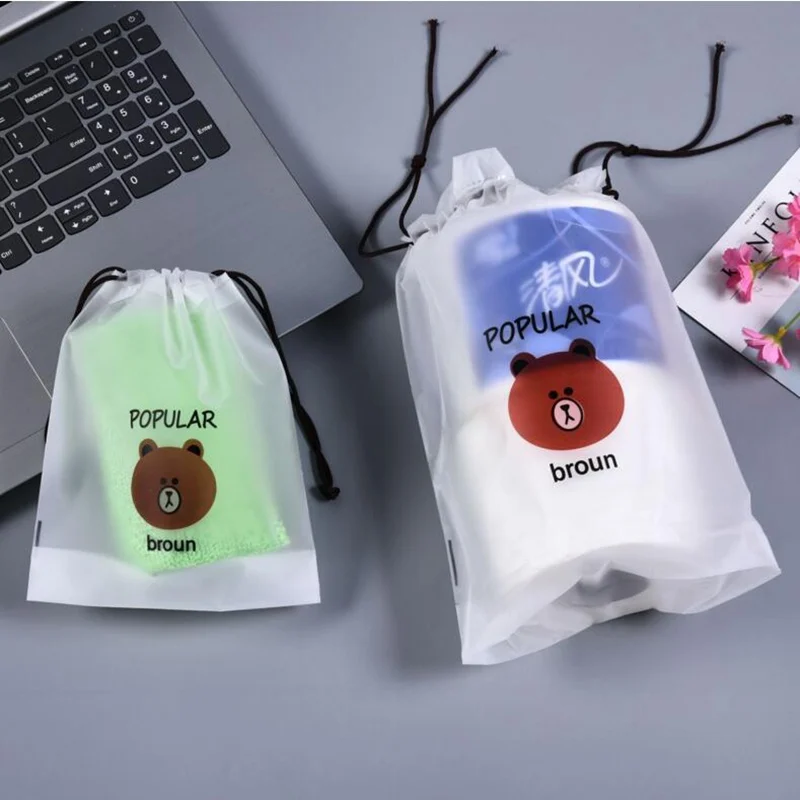 Transparent Cosmetic Bag For Women Travel Storage Make Up Organizer Bag Multifunction Portable Drawstring Makeup Case Pouch Transparent Cosmetic Bag For Women Travel Storage Make Up Organizer Bag Multifunction Portable Drawstring Makeup Case Pouch